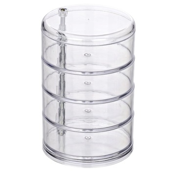 Cutie pentru cosmetice Wenko, 4 compartimente, Transparent Cutie pentru cosmetice Wenko, 4 compartimente, Transparent