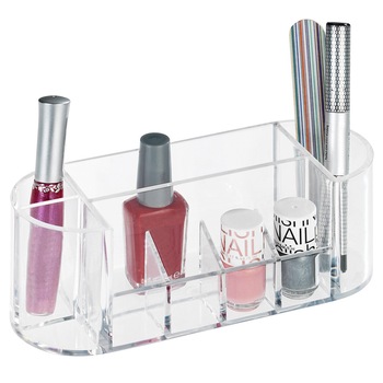Organizator pentru cosmetice FEMME, oval, 8 compartimente, WENKO Organizator pentru cosmetice FEMME, oval, 8 compartimente, WENKO