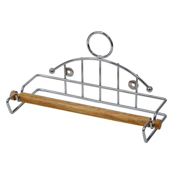 Suport universal pentru prosop de hartie Zeller, Otel cromat, Argintiu Suport universal pentru prosop de hartie Zeller, Otel cromat, Argintiu