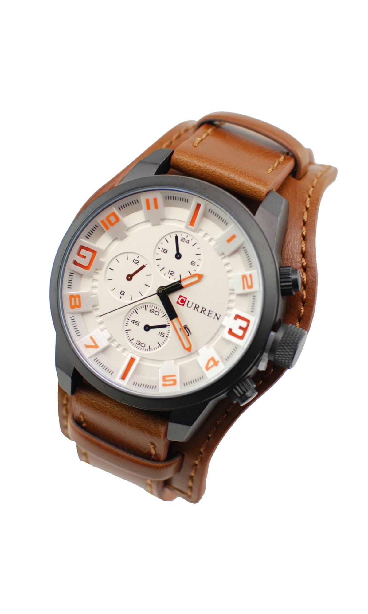 Ceas Curren barbatesc, casual, maro M8225MA