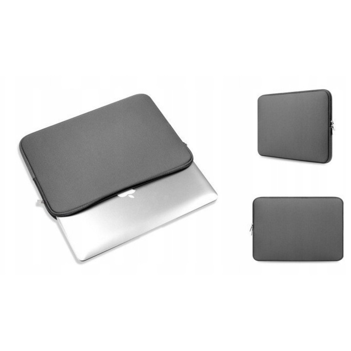 Geantă pentru laptop, Pan i Pani Gadżet, gri, 13", 245x330x20mm