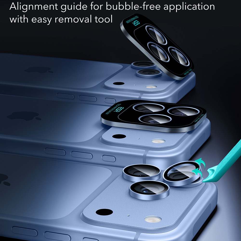 Folie Camera pentru iPhone 18 Pro / iPhone 18 Pro Max - ESR Armorite Camera Lens Protectors - Blue
