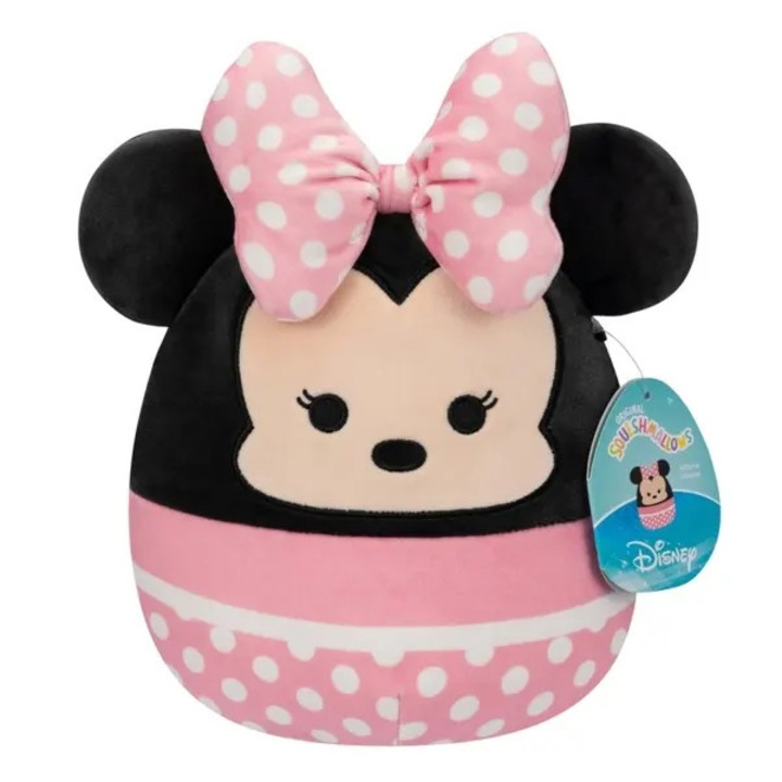Plus Squishmallows Disney Minnie Mouse, 18 cm, roz/negru