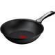 Tigaie wok Tefal Perfect Cook, 28 cm, aluminiu, invelis antiaderent Mineralia+, Thermo-Signal™, baza Thermo-Fusion™, inductie, negru