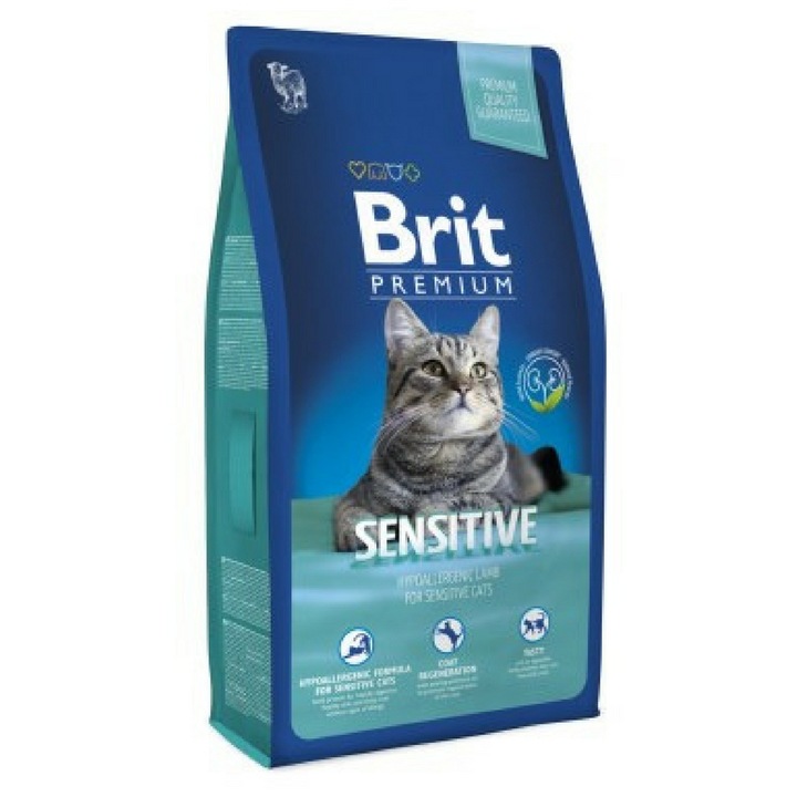 Суха храна за котки Brit Sensitive, Urinary Care, за здрав уринарен тракт, 0.800 кг