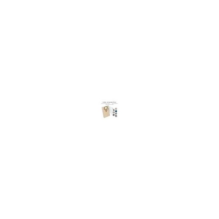 Sac filtrant pentru aspirator K0544-26831-919-AMC, compatibil Einhell BT-VC1250S/BT-VC1250/TC-VC 18/20 Li, 20L/30L, maro, set 5/10 buc.