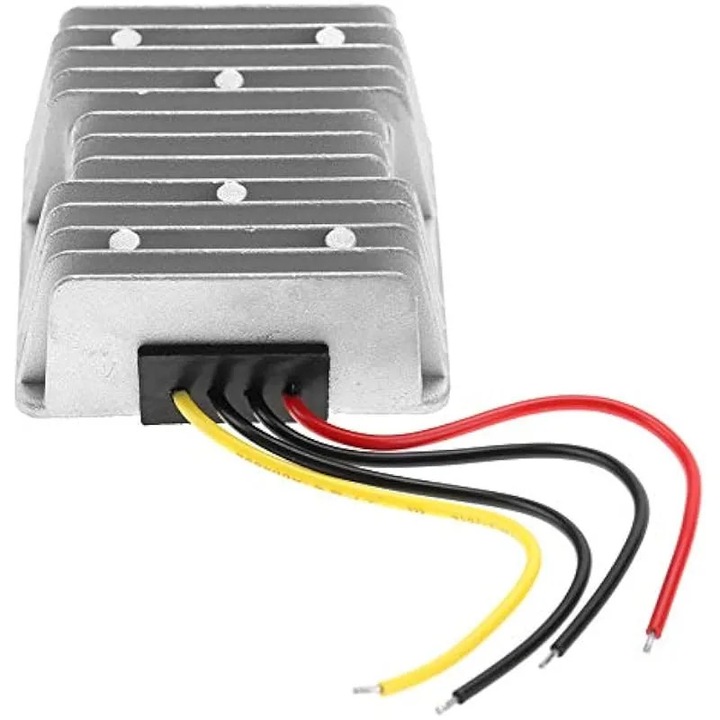 Convertor DC-DC Boost, 12V la 24V, 288W 12A, eficiență 96%, montare 65mm