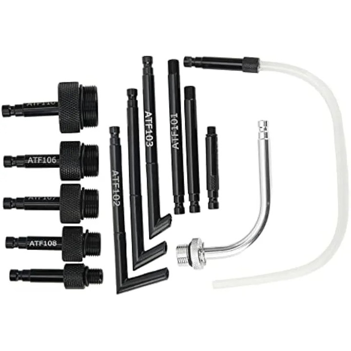 Kit adaptor umplere fluid transmisie, 13 buc, ATF, set unelte, multicolor