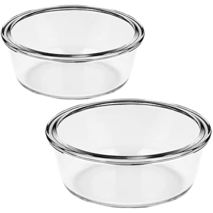 Boluri de sticlă pentru friteuză cu aer, set 2 buc, 650ml și 1000ml, rezistente la căldură, 6, 69x6, 69x2, 55 in