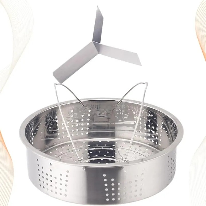 Aparat de gătit la abur din inox, capacitate mare, 20 cm