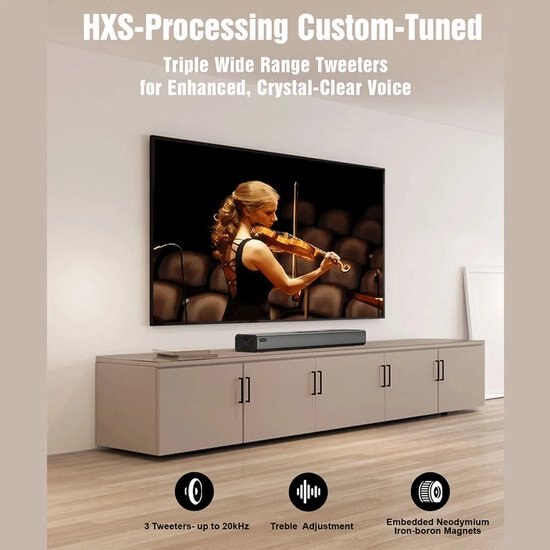 Soundbar set Corenia QRE-1004323, 7.1 canale, Dolby Atmos, subwoofer wireless 6,5 inch, HDMI eARC, Bluetooth 5.3, negru