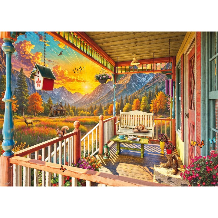 Пъзел Schmidt Bergland 1000 части, размер 69.3x49.5cm, матово покритие, препоръчва се за 12 години+