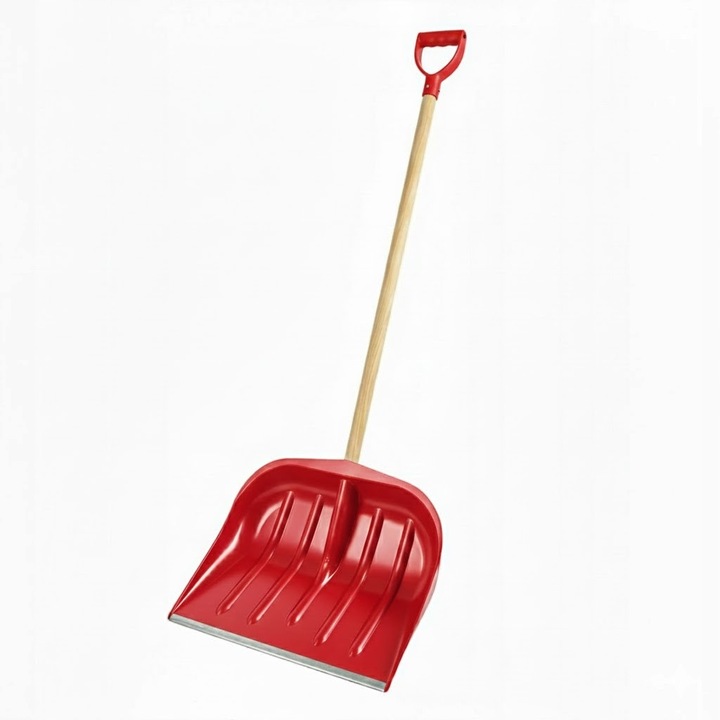 Lopata de Zapada Solida cu Coada Lemn 130cm, Rosu