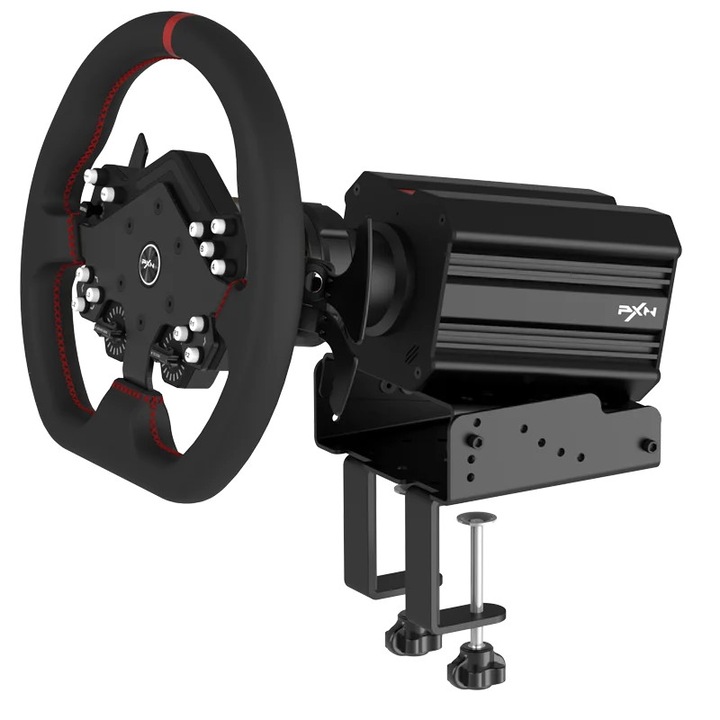 V12 Lite, volan gaming cu direct drive pentru racing, 6 Nm force feedback, rotație 1080°, pedale cu senzor Hall, PC Windows și PlayStation