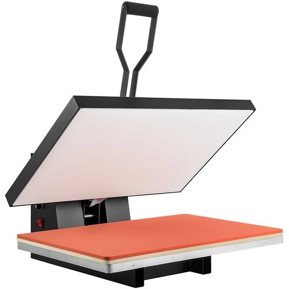 Presa termica Corenia QRE-1014762, placa 40,6 x 61 cm (16 x 24 inch), 1700W, temperatura digitala pana la 299°C, timer digital 0–999s, placa teflonata, negru