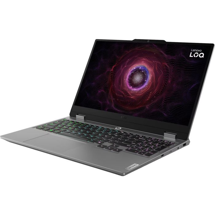 Laptop Gaming Lenovo LOQ 15AHP9, AMD Ryzen 7 7445HS, 15.6", IPS, 16 GB RAM DDR5, 512 GB SSD, NVIDIA GeForce RTX 3050 6GB, Fara sistem de operare, Luna Grey
