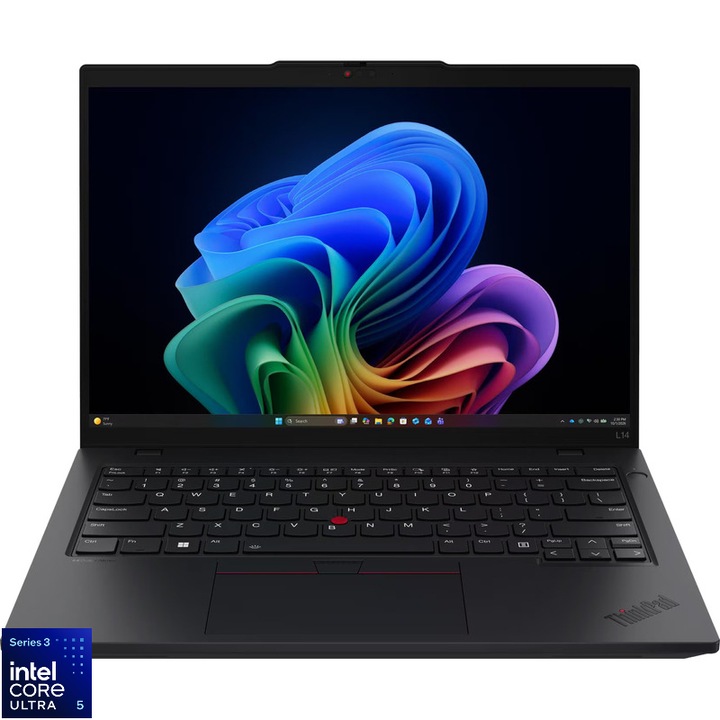 Laptop Lenovo 14'' ThinkPad L14 Gen 7, WUXGA IPS, Procesor Intel® Core™ Ultra 5 325 (12M Cache, up to 4.50 GHz), 16GB DDR5, 512GB SSD, Intel Graphics, Win 11 Pro, Black