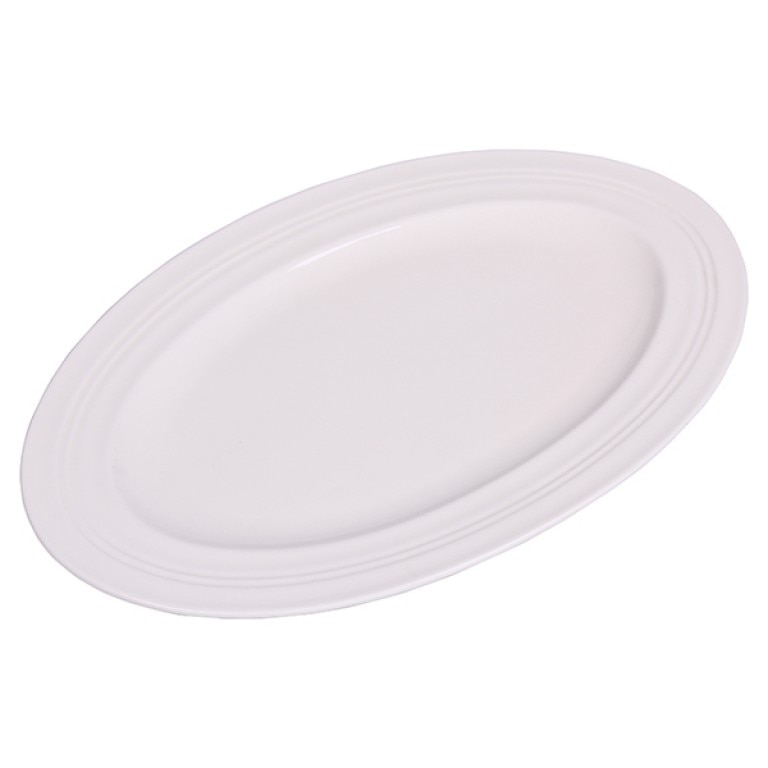 Platou de servire Luigi Ferrero, Kaya, Portelan, 28.4 cm, Alb