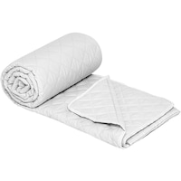 Protectie saltea Alcam, 160x200 cm, microfibra matlasata ultrasonic, sistem de prindere cu elastic