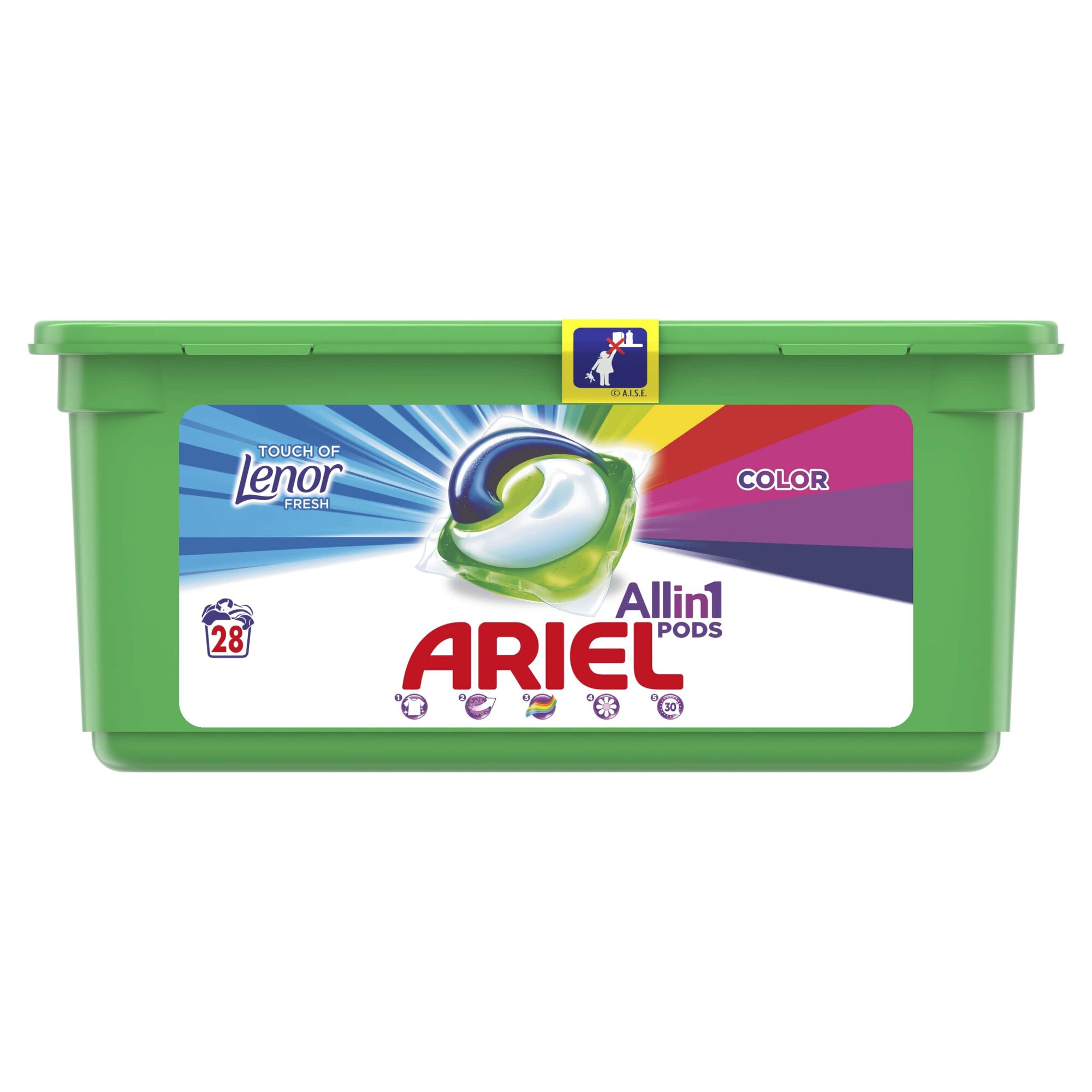 Ariel PODS+ - Capsules de détergent liquide - +Touch de Lenor