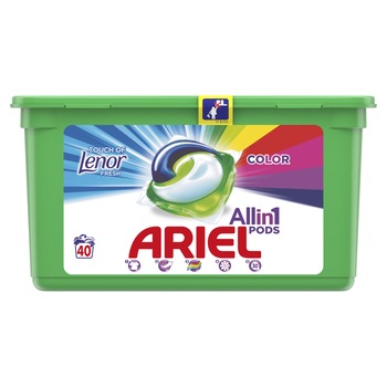 Detergent capsule Ariel All in One PODS Touch of Lenor, 40 spalari