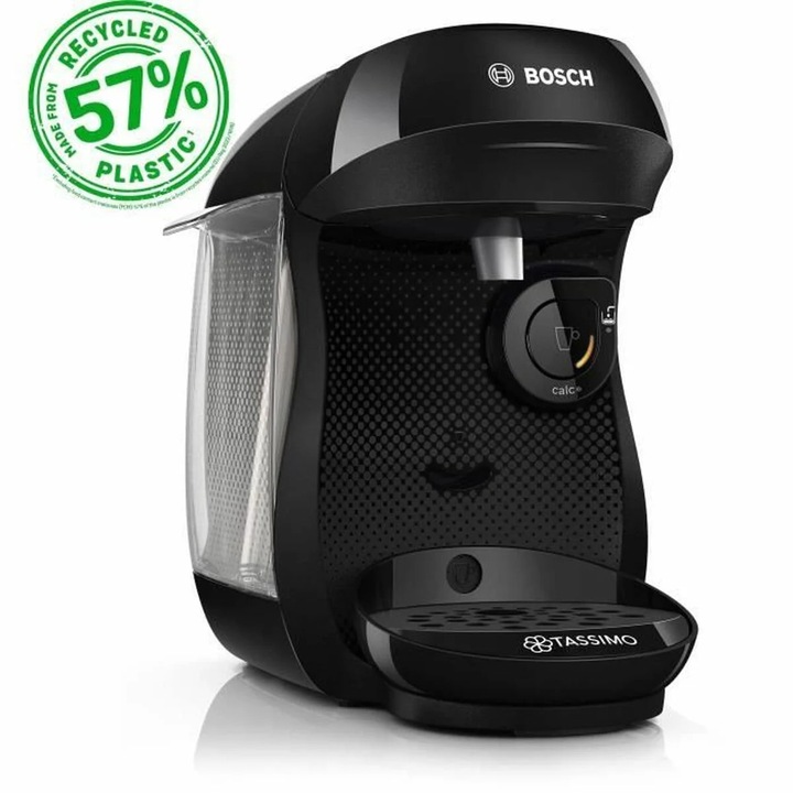 Espressor cu capsule Bosch Tassimo TAS102E (4242005463770), 1400 W, rezervor 700 ml, control touch, negru