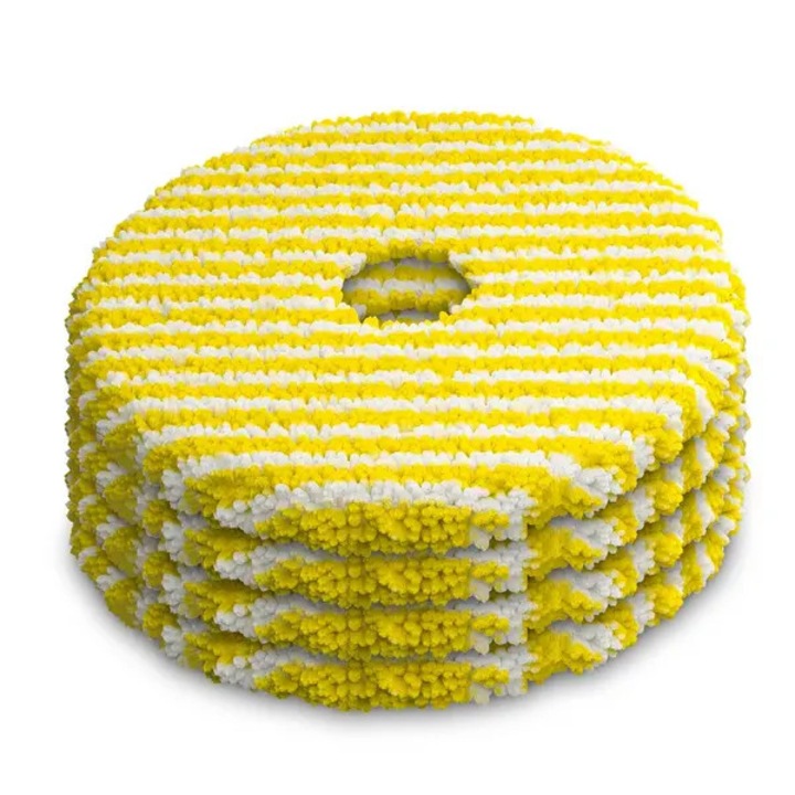 Rezerva mop rotativ microfibra, galben/alb, CJ-CDON-K0206-260831-195