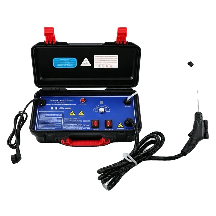 Masina de curatare cu abur 8785371880902, 220–240 V (priza UE), presiune 400–600 kPa, temperatura 130°C, IPX4, furtun 2.8 m, cablu 1.8 m, Multicolor