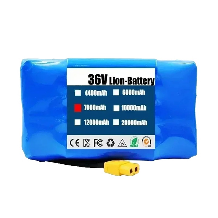 Baterie litiu-ion 36V 8785371804717, 7000mAh (10S2P) cu circuit de protectie, albastru