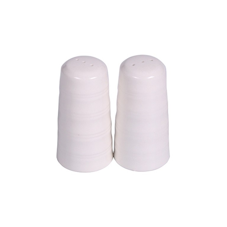 Set 2 solnite Luigi Ferrero Kaya, Portelan, 9 cm, Alb