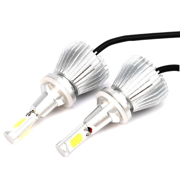 Set 2 LED auto HB3 9005 24w 3000 lumeni 6000k 2D LED 12v 24v