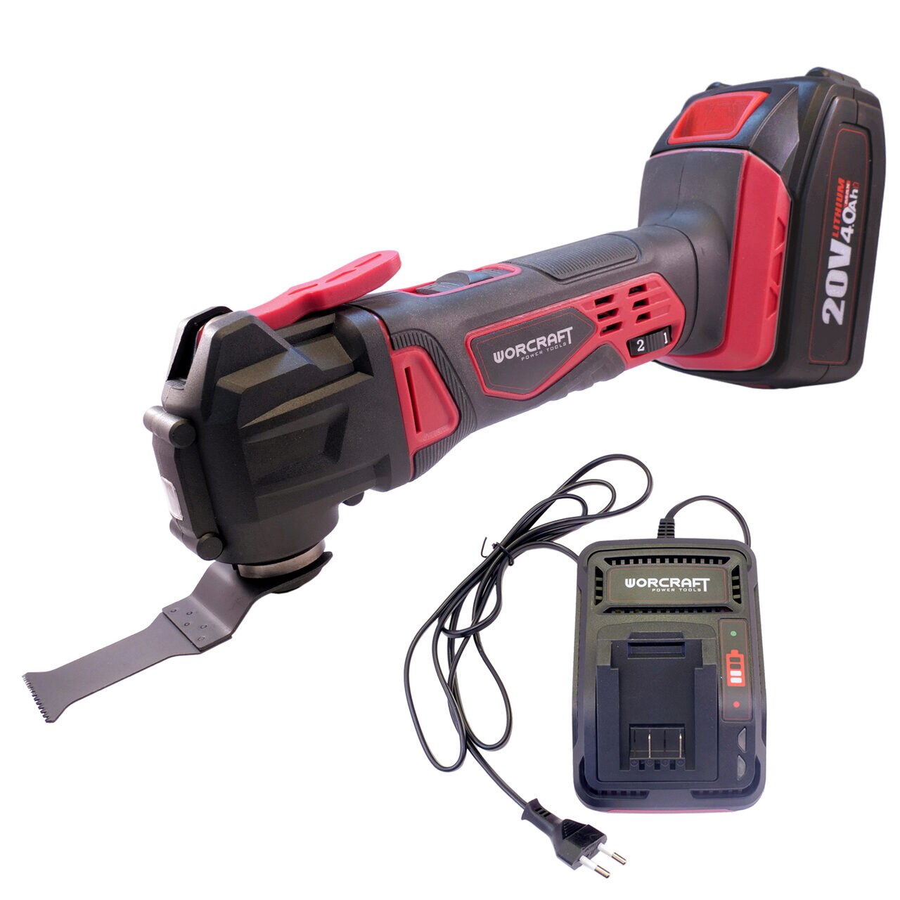 Unealta multifunctionala fara fir cu vibratii 20v 4Ah cu acumulator,incarcator