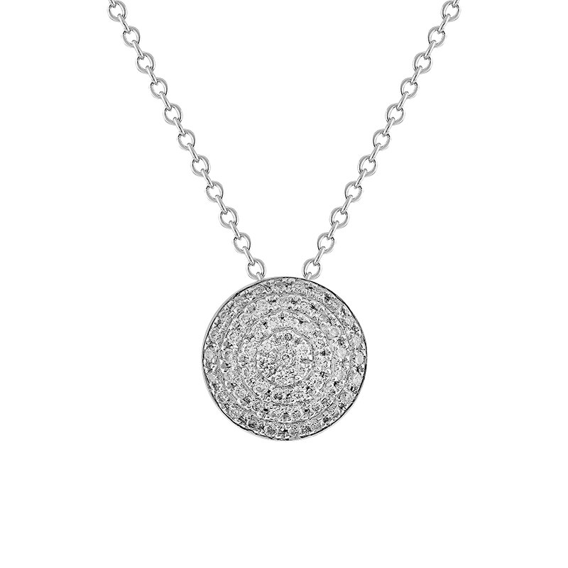 Pandantiv cu Lant Blanco's Aur 18k Diamante, Ajustabil 40-45 P2418745DWN-W