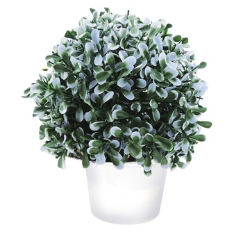Planta artificiala verde cu mov deschis 20cm in ghiveci Planta artificiala verde cu mov deschis 20cm in ghiveci