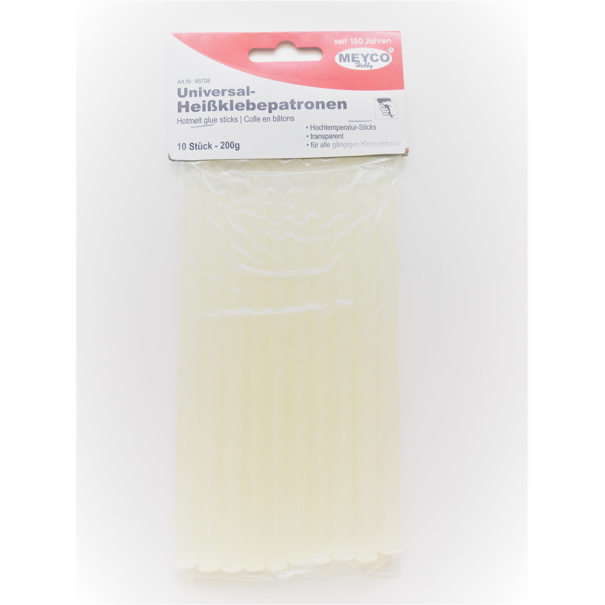 Batoane Silicon Pentru Pistol de Lipit, Diametru 11mm, 10 Bucati pe Set - Meyco