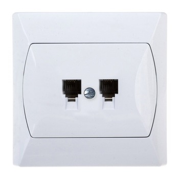 Priza dubla telefon AKCENT Priza dubla telefon AKCENT