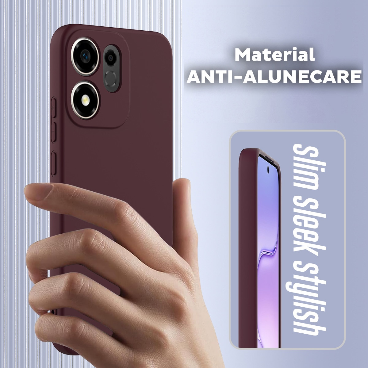 Husa pentru Honor 600 Smart Daden® Silicon SoftFlex, Ultra Slim, Protectie sporita, Interior de microfibra, Negru