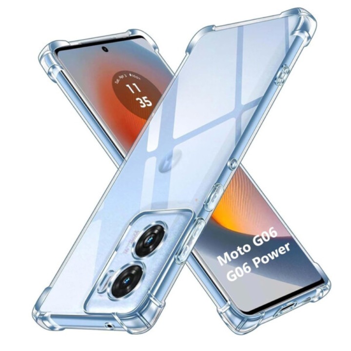 Husa Anti Shock pentru Motorola Moto G06 transparent