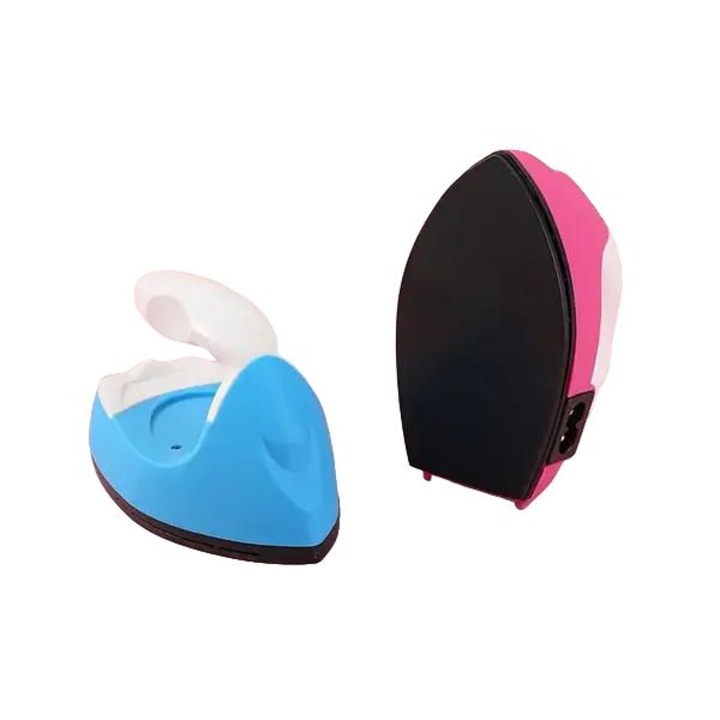 Fier de calcat portabil FD-k0544-260828-565, multifunctional pentru calatorie, incalzire rapida, reglare temperatura, roz/albastru