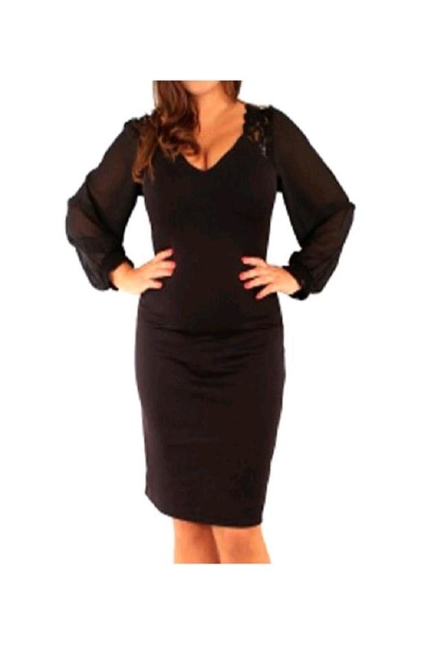 Rochie de dama, Daniela, neagra, 44 EU