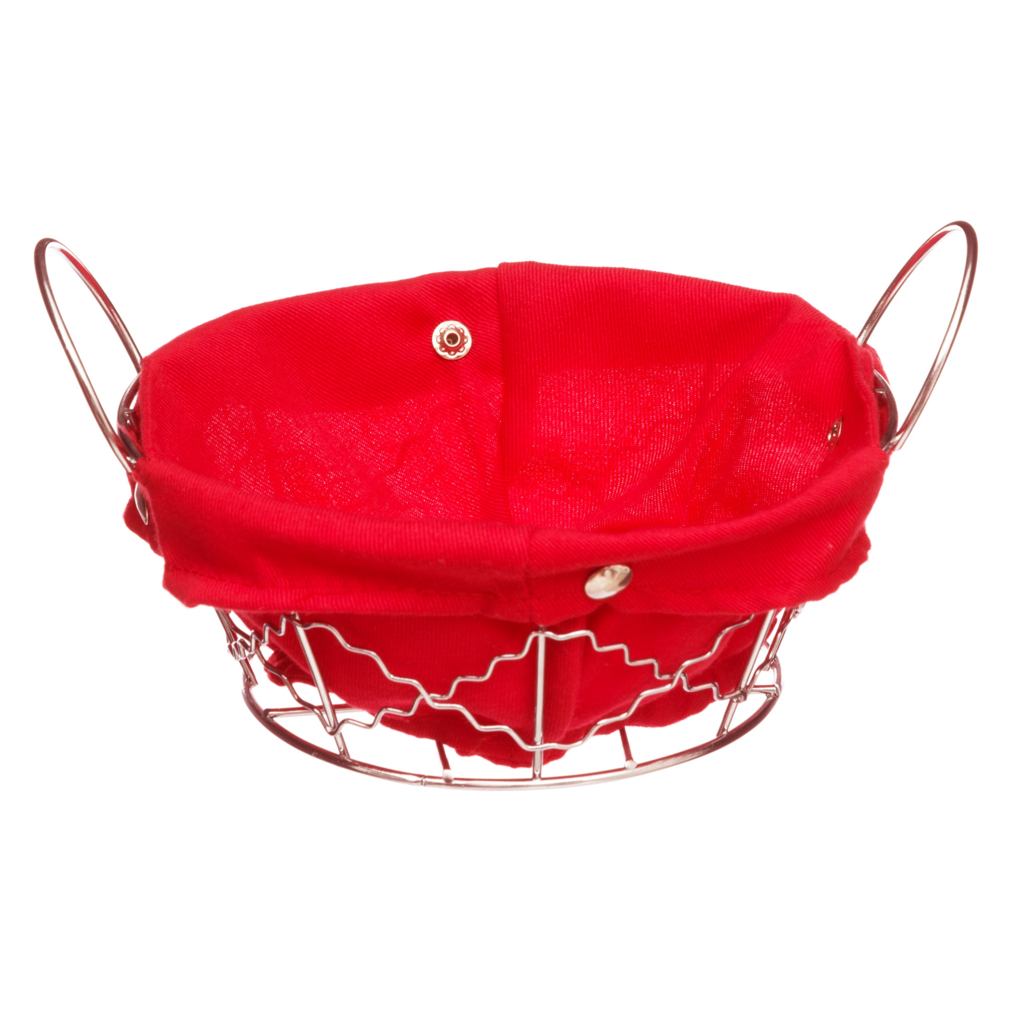 Cosulet metal+textil rosu