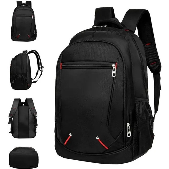 Rucsac din nylon impermeabil, capacitate 30 L, compartiment pentru laptop 17,3'', panou dorsal 3D respirabil si ergonomic, negru, 31 x 16 x 45 cm, model VITERRA.4-25CDCJ-K0232-260831-6197