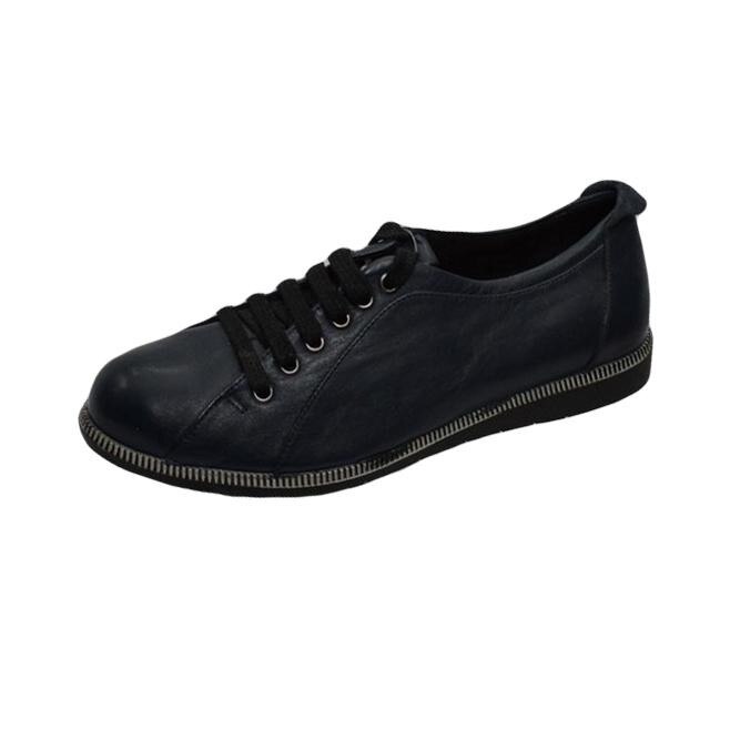 Pantofi cu siret reglabil si talpa usoara,D&J Exclusive, Albastru