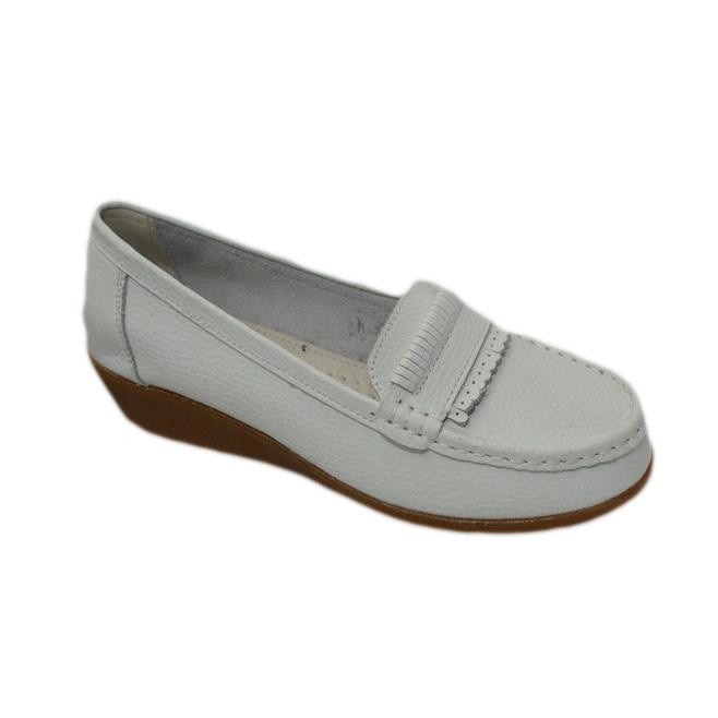 Pantofi de zi, cu toc mediu-jos,D&j Exclusive, Alb