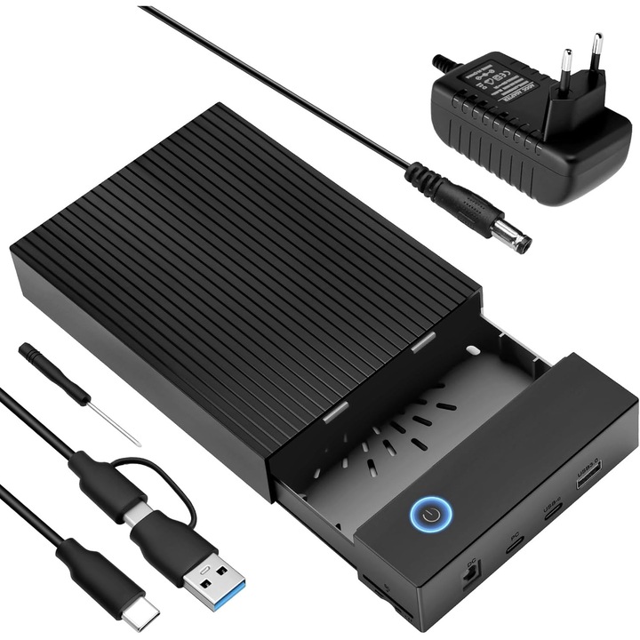 Докинг станция Andocare HDD SATA USB-C/USB 3.0 6Gbps с четец за карти