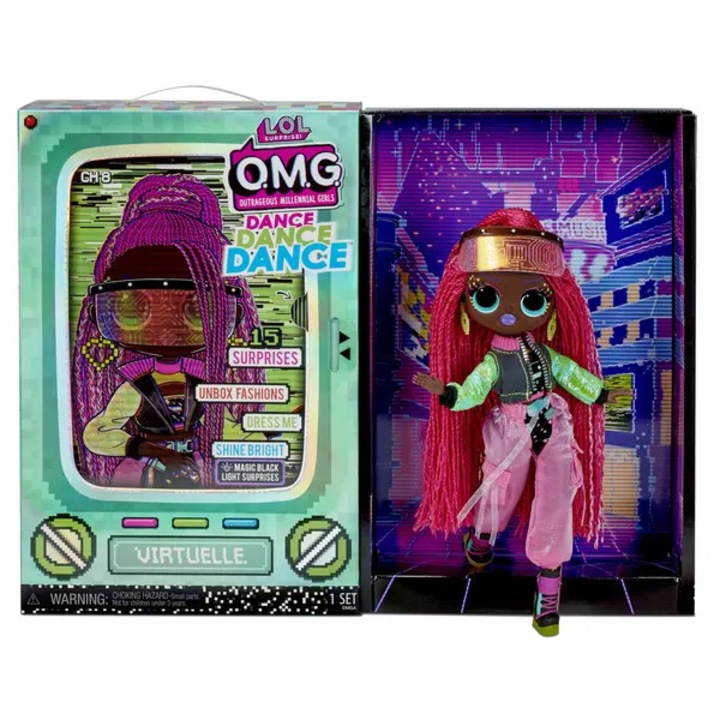 Papusa L.O.L. Surprise! O.M.G. Dance cu 15 surprize, Multicolor, 1 set
