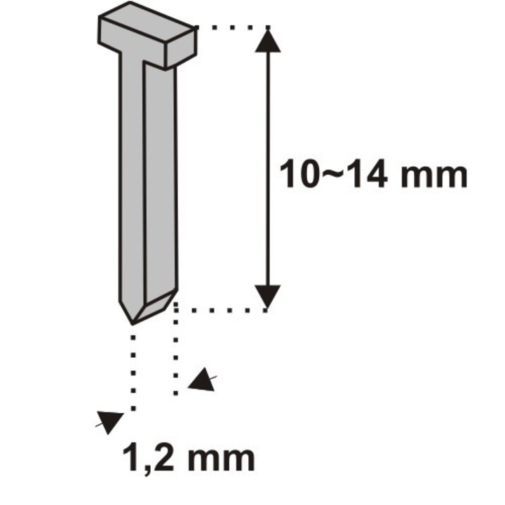 Kapcsos szögek 12mm, 1000 db, Kötözés