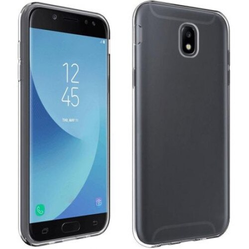 Pachet husa Samsung Galaxy J3 2017 MyStyle, transparenta, cu folie de sticla gratis