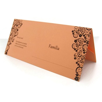 Plic bani nunta / botez, carton somon decorat cu pattern floral Plic bani nunta / botez, carton somon decorat cu pattern floral