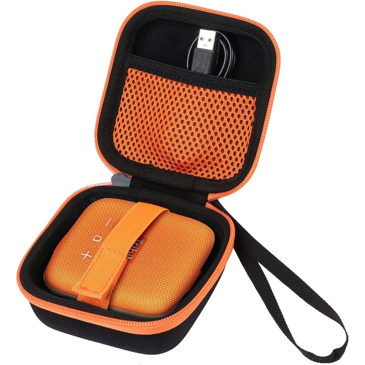 Tribit StormBox Micro 2/1 Bluetooth hangszóró tok, Aenllosi, narancssárga, 12x12x6cm